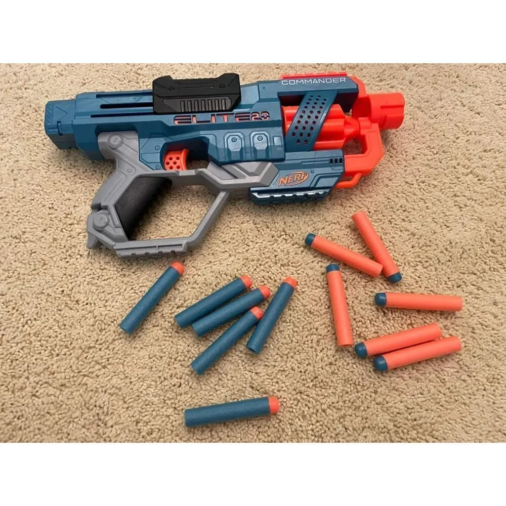 Nerf Elite 2.0 Commander RD-6 Dart Blaster 12 Darts Rotating Drum Outdoor Toys